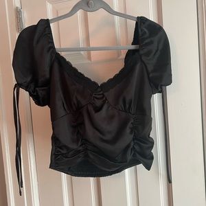 forever 21 black crop top